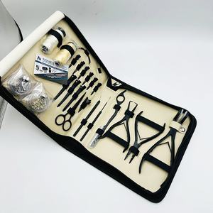 Kit de pinces d'extension de cheveux professionnelles-Logo personnalisé durable en acier inoxydable de qualité chirurgicale de précision pour un usage commercial - Product Image 2