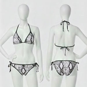 Bikini de plage à motif dentelle esthétique de luxe, sublimation, haute élasticité - Product Image 1