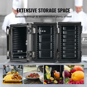 Contenitore Termico per Alimenti da 109 Qt con Controllo Manuale della Temperatura, Doppia Chiusura a Fibbia, Caricamento Frontale, Scatola Termica per Catering in Materiale LLDPE con H - Product Image 4