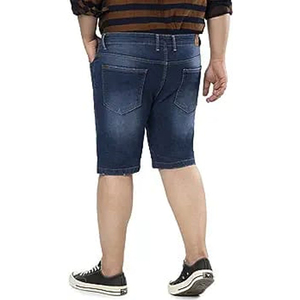 Shorts de Mezclilla Personalizables de Alta Calidad para Hombre, Estilo Casual de Verano, Vintage, Cintura Baja, Transpirables, Ecológicos, 100% Algodón, Tallas Grandes - Product Image 2