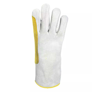 Gants de soudage TIG industriels OEM ODM en cuir de qualité supérieure, résistants à la chaleur, fournisseur de gants de travail de sécurité - Product Image 5