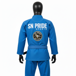 Meilleures ventes – Ensembles d'uniformes BJJ unisexes à faible MOQ avec logo frontal, équipement d'entraînement OEM, uniforme BJJ léger pour arts martiaux - Product Image 2