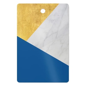 Ensemble de planche à découper rectangulaire personnalisé en résine et pierre à marbre, blocs à découper pour la cuisine - Product Image 1