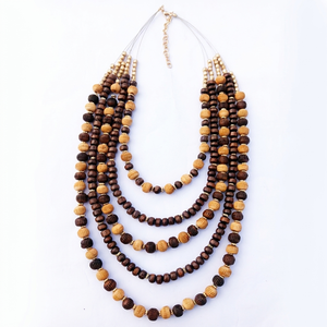 Handmade Seed <b>Bead</b> Statement <b>Necklace</b> Colorful Multi-Strand Fashion Jewelry for Women Bohemian Ethic Style Party Wear - Product Image 1