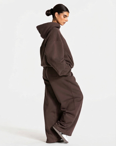 Ensemble de survêtement ample et décontracté pour femme, coupe ample, poids lourd 500 GSM, tenue deux pièces confortable, vêtements de mode streetwear - Product Image 3