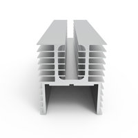 Dissipateur thermique pour amplificateur 100W série 6000, en alliage d'aluminium extrudé carré, tempérisation T3-T8, durable et efficace, modèle FR-HS, Fravi Aluminium