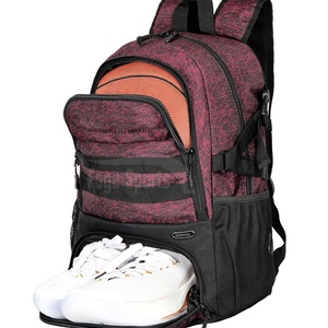 2026 Latest Design Multi functional Outdoor Fitness Basketball Bag Customized Logo Wholesale Basketball <b>Backpack</b> - Product Image 1