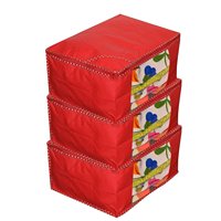 Housse de rangement non tissée durable et légère pour vêtements, ensemble de housses pour saris, sac de rangement pour garde-robe pour costumes, lehengas et robes 45x35x21cm