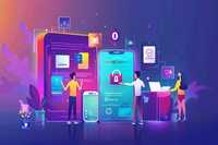 Services professionnels de développement d'applications mobiles Android par Wise Hustlers avec une interface utilisateur moderne, un serveur robuste, un support Internet et un support MAC.