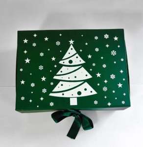กล่องบรรจุภัณฑ์คริสต์มาสแบบแข็งขนาดพิเศษ กล่องเก็บของหรูหราสำหรับเทศกาล กล่องของขวัญ ราคาดีที่สุดจากผู้ผลิต - Product Image 2