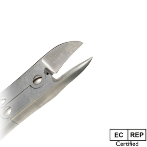 Cortauñas manuales de acero inoxidable con mango liso, clase I, para cirugía general y podología, con apertura de mandíbula ancha - Product Image 3