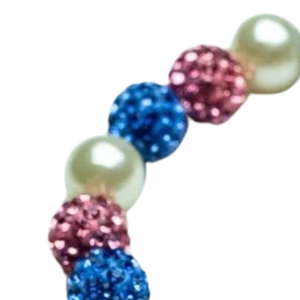 Crystal and Pearl Beaded Associate <b>Bracelet</b> <b>Stretch</b> Wrist Jewelry Accessory for Women Everyday Gift Wear Elegant Design Plus Set - Product Image 5