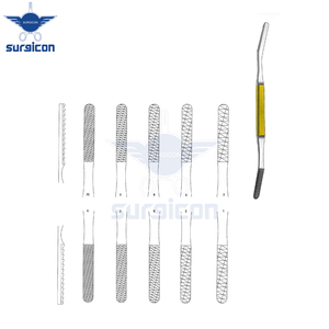 Juego de 5 raspadores nasales Fomon de 20.5 cm / 8 pulgadas, angulados, con inserciones de carburo de tungsteno TC para dar forma y remodelar precisamente los huesos nasales - Product Image 5