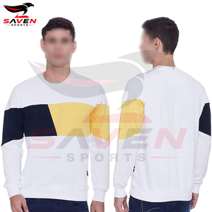 Wholesale <b>Plain</b> Men <b>Sweatshirt</b> Custom Logo Blank Loose Fit Crew Neck Heavy Weight Fleece Pullover <b>Sweatshirt</b> For Men - Product Image 4