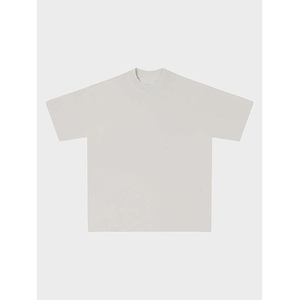 Heavyweight 280 GSM 100% Cotton Knitted Unisex Loose Fit Custom Printed <b>T</b>-<b>Shirt</b> Blank Design <b>Thick</b> Neck Breathable Quick Dry - Product Image 5