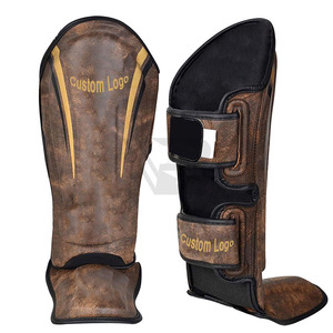 Protège-tibias professionnels personnalisés en PU de haute qualité pour la boxe, personnalisation OEM - Product Image 5