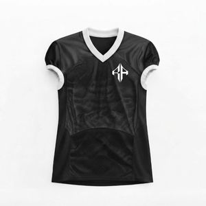 เสื้อฟุตบอลอเมริกันชาย คอวี พิมพ์ลายด้วยความร้อน วัสดุโพลีเอสเตอร์ 100% โดย RIVIAN ATLANTIC - Product Image 2