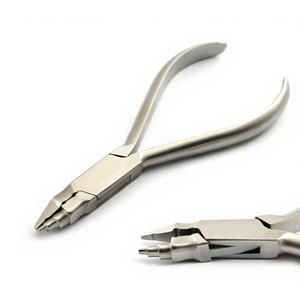 Pince à boucle Young's dentaire, outil de formage de fil orthodontique, manuel, en acier inoxydable allemand, argenté, CE - Product Image 1