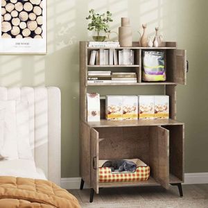 1 Pezzo Grande Lettiera per Gatti con Ripiani Espositivi e Contenitori - Accessorio Premium per il Comfort Felino - Product Image 2