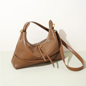 Sac à main tendance 2026 pour femme en cuir véritable, sac bandoulière en cuir de vachette première couche, sac fourre-tout. - Product Image 5