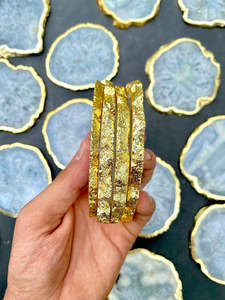 Posavasos elegante de ágata natural, tamaño de 4 pulgadas, rebanada de piedra única para elegantes accesorios de mesa de comedor de la India - Product Image 2