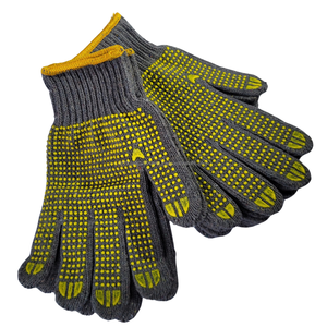 Guantes ecológicos grises antideslizantes antiestáticos antiimpacto de seguridad industrial punteados amarillos PROTECCIÓN DE TRABAJO DE punto confiable - Product Image 6