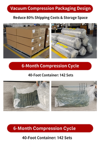 أريكة غرفة معيشة مضغوطة بالتفريغ من القماش والفوم بتصميم بدون إطار بتكلفة شحن مخفضة تصنيع حسب الطلب - Product Image 6