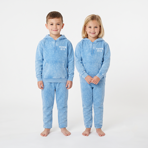 Conjunto Deportivo Infantil al por Mayor con Sudadera de Media Cremallera, Lavado Ácido, Algodón, Estampado Personalizado, Corte Regular, Unisex - Product Image 1