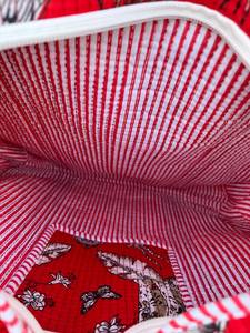 Bolsa de Mano Grande de Algodón Hecha a Mano, Color Sólido, con Cierre de Cremallera, para Mujer, para la Playa, Viajes, Regalo - Product Image 3