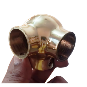 Brida Roscada de Acero Aleado para Pasamanos, Brida de Pared con Superficie Pulida, Orificios para Pernos de 25 mm (8), Uso Doméstico e Industrial - Product Image 2