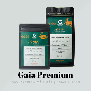 100% Arabica Yellow Bourbon Whole Coffee Beans 500g Bolsa Vietnam Gaia Premium Specialty Coffee OEM/ODM - Product Image 2