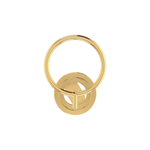 Épingle de nez de conception de cercle concentrique de bijoux de piercing fin en or 14K avec diamant naturel 0,046ct - Product Image 5