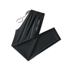 Pantalon de course décontracté en toile légère, respirant, à séchage rapide, avec fermeture éclair et cordon de serrage, idéal pour l'hiver - Product Image 3