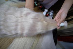 ผมต่อแบบคู่สีอ่อนมากสำหรับต่อผมซัพพลายเออร์ขายส่งโรงงานที่ดีที่สุดในเวียดนาม - Product Image 6