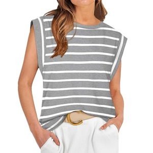 Camiseta sin mangas para mujer, de algodón, color liso, cómoda, informal, suave, transpirable, ligera, para verano. - Product Image 6