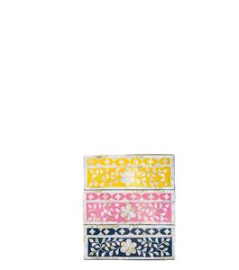 Joyero de lujo hecho a mano con incrustaciones de fregona, detalles de resina y hueso con forro de terciopelo para regalos de boda y festivos - Product Image 5