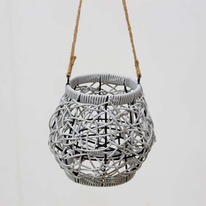 Lanterne ronde en résine grise de nouvelle conception, décoration suspendue pour la maison, faite à la main - Product Image 5