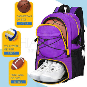Sac de basket-ball en matériau respirant, plusieurs compartiments, accès facile, idéal pour la salle de sport et les séances d'entraînement - Product Image 5