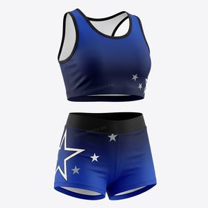 Conjunto de Top y Shorts de Animadora 2026, Cintura Elástica, Sin Mangas, Ropa de Práctica de Animadora, Ropa de Baile para Niñas, Gran Venta - Product Image 2