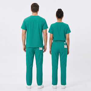 Uniformes de Enfermería para Hospital, Camiseta de Manga Corta con Cuello en V y Pantalones Jogger para Hombre y Mujer, Uniforme Médico - Product Image 5