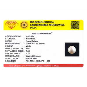 Natural White Loose Pearl 5.25 Carat for Jewelry Making - Product Image 3