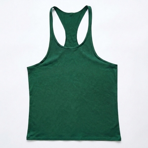 เสื้อกล้ามคอตตอนแบบเรียบ OEM สำหรับทุกเพศ พิมพ์โลโก้ได้ เนื้อผ้านุ่มสบาย ระบายอากาศดี 100%  ถักทออย่างดี มีหลายสี เหมาะสำหรับใส่ทุกวัน สำหรับผู้ชาย - Product Image 6