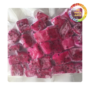 Natural Tropical Frozen Dragon Fruit IQF Red And White Dragon Fruit <b>Diced</b> Cube Cut Premium Fruit Bulk Supplier Vietnam - Product Image 2