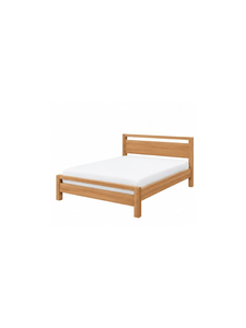 Base de Cama de Plataforma de Madera Maciza, Diseño Moderno y Minimalista, Acabado Natural, Muebles para Dormitorio de Hotel y Hogar - Product Image 4