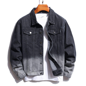 Chaqueta vaquera informal de alta calidad para hombre, mezclilla teñida lisa, calidad de exportación, Pakistán. - Product Image 4