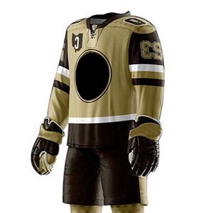Tenues de hockey sur glace 100 % polyester sur mesure, service OEM, impression par sublimation du nom de l'équipe pour vêtements d'équipe - Product Image 6