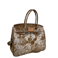 Sac à main de luxe ADIBA OVERSEAS en cuir de vachette véritable, sac fourre-tout haut de gamme pour femme, sac à bandoulière de créateur avec chaînes et doublure en daim