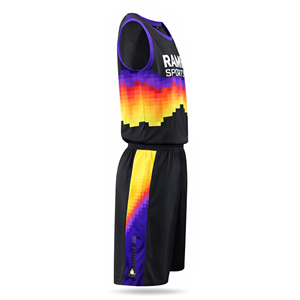 Wholesale Basketball <b>Top</b> Shirts Sportswear Quick Dry Breathable Unisex Basketball Uniform Custom Basketball Jerseys Plus Size - Product Image 3