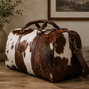 Sac de voyage en cuir de vachette véritable 2026 pour homme, sac de sport en cuir de vachette fait main, sac de voyage grande capacité - Product Image 4