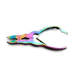 Coupe-ongles robustes arc-en-ciel de 6 pouces, professionnel, double action, en acier inoxydable, pour podologie, salon et usage domestique - Product Image 5